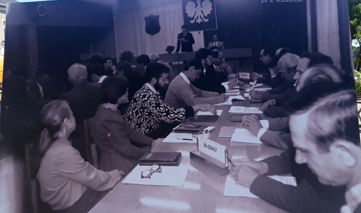 Zdjęcie z wystawy poświęconej 30-leciu wolnych wyborów z 1989 r. fot.M.Dzienisz